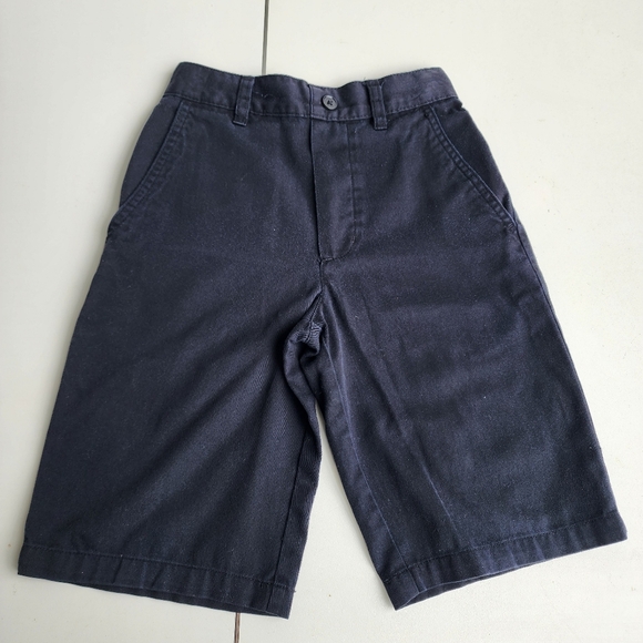 Lot Of 2 French Toast Boys Black Navy Blue  Uniform Shorts Elastic Waist Sz 8 10 - Picture 2 of 16